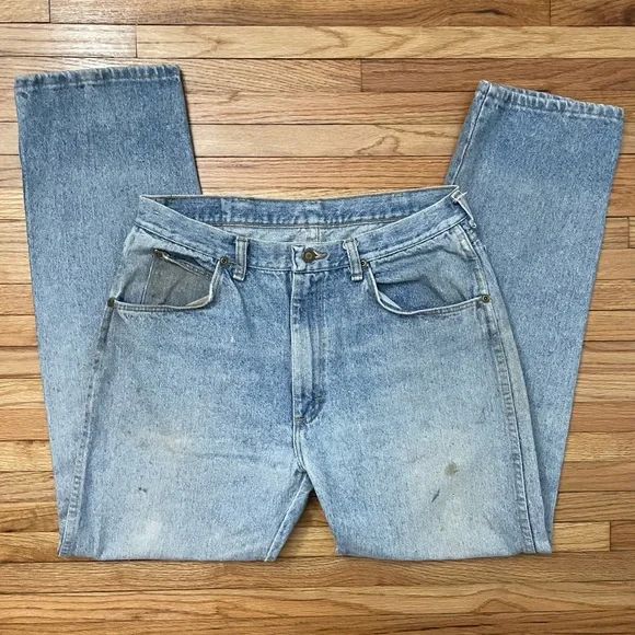 Vintage WRANGLER Distressed Jeans 34 x 32 - Picture 11 of 15